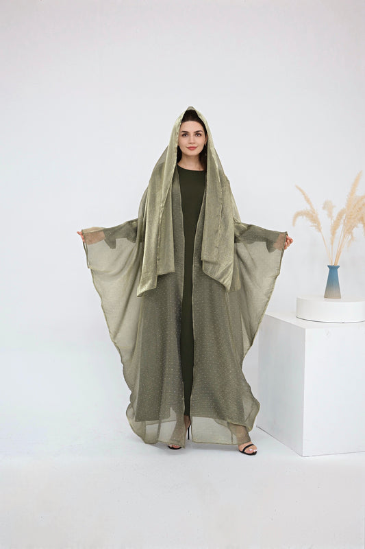 ABAYA NAJMA (vert militaire)